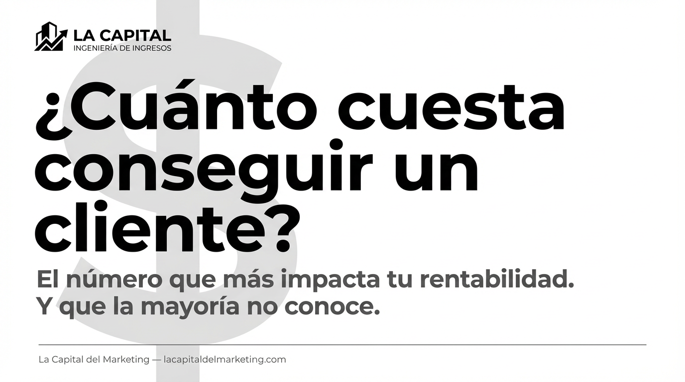 ¿Cuánto cuesta conseguir un cliente? - La Capital del Marketing